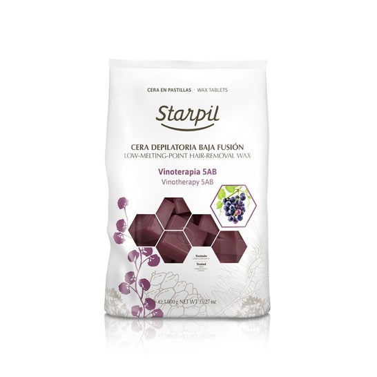 Starpil Cera Depilatoria Baja Fusión Vinotherapy 1000 g