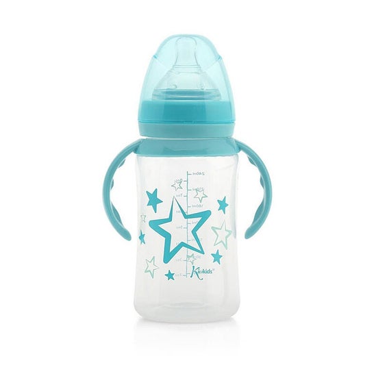 Kiokids Biberon con Asa Azul 240ml 1ud