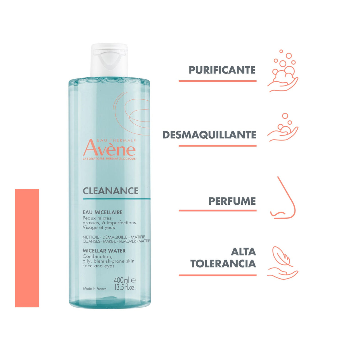 Avène Cleanance Agua Micelar 2x400ml