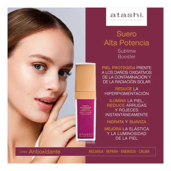 Atashi® Terapia Antioxidante Longévité Suero Booster Vitamina C Plus 30ml