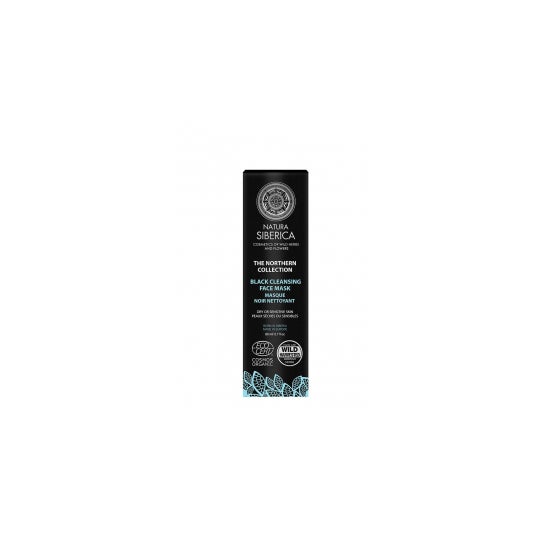 Natura Siberica Mascarilla facial negra limpiadora, brillo de la piel 80 ml