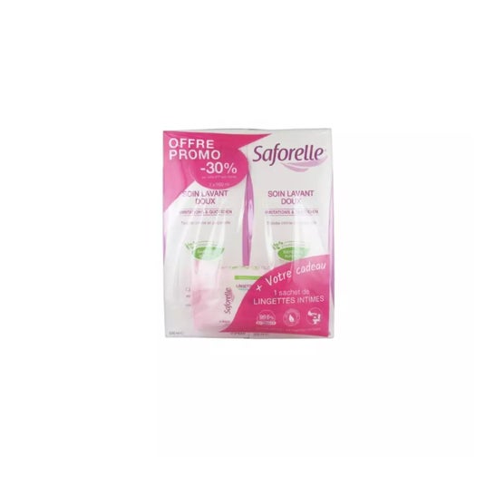 Saforelle Duo cuidado limpiador suave + Toallitas íntimas