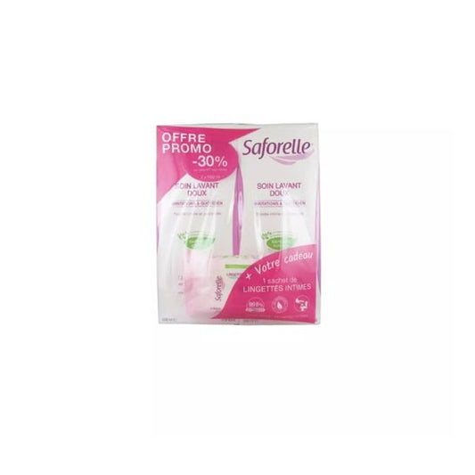 Saforelle Duo cuidado limpiador suave + Toallitas íntimas