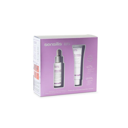 Sensilis Pack Skin D-Pigment Sérum 30ml + AHA10 Overnight Crema 30ml