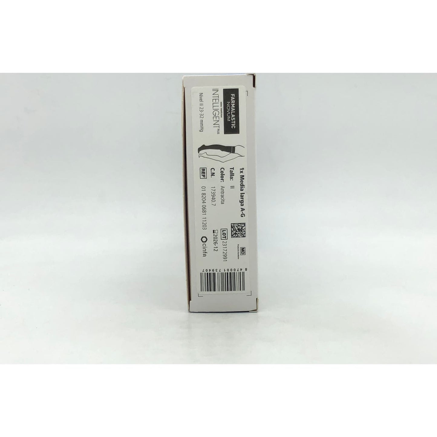 Farmalastic Novum Intelligent Plus media larga compresión normal color antracita T-2 1ud
