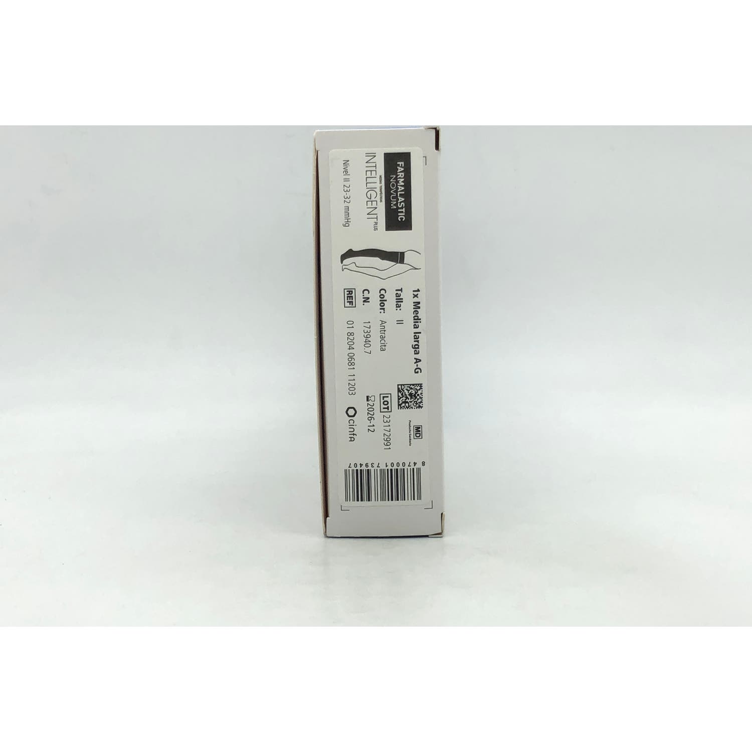 Farmalastic Novum Intelligent Plus media larga compresión normal color antracita T-2 1ud