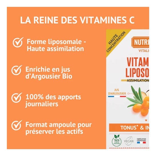 Nutrivie Ampollas Vitamina C Liposomal 20x15 ml