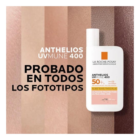 La Roche-Posay Anthelios UVMUNE 400 Fluido Invisible SPF50+ con Color 50ml