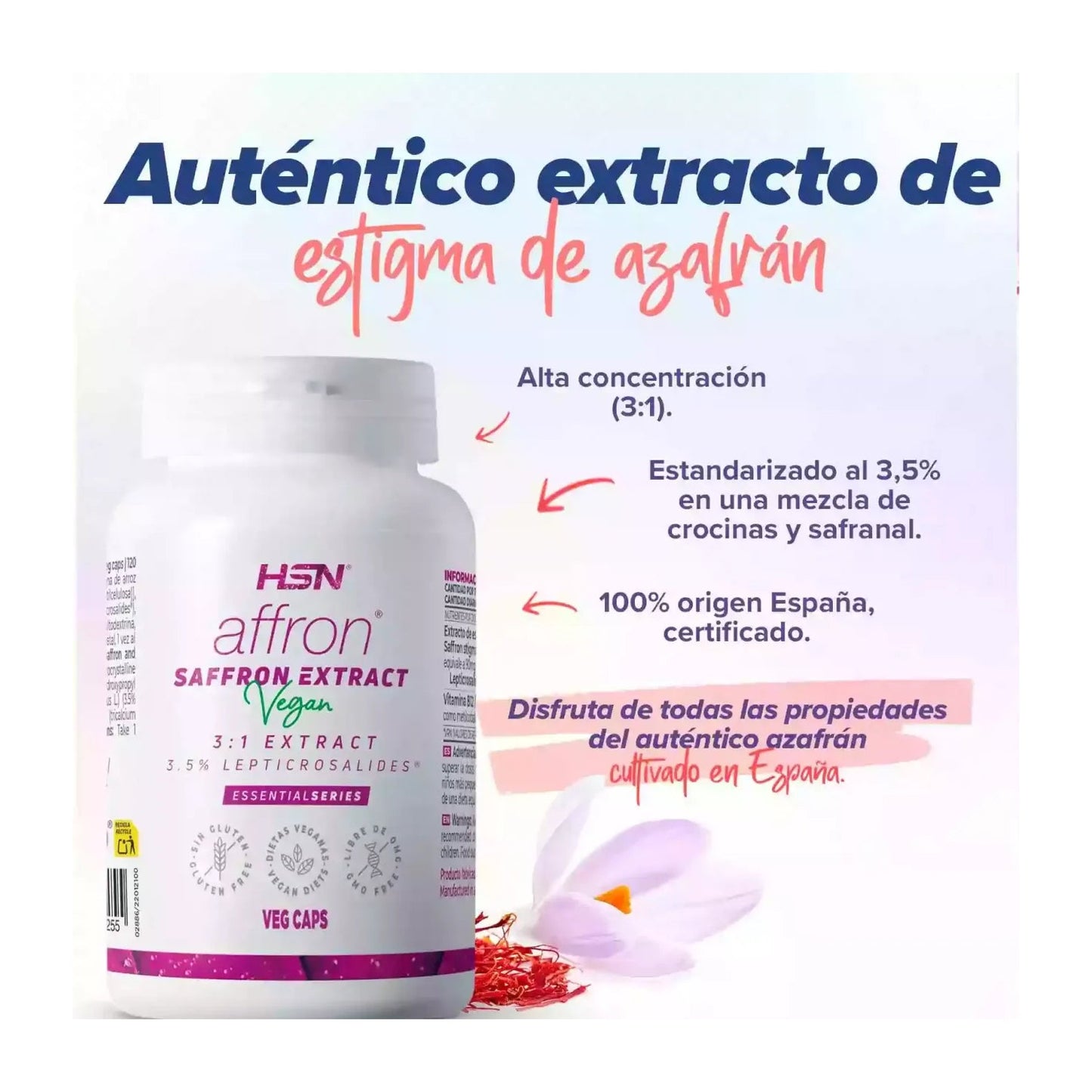 HSN Extracto de Azafrán Affron® 3:1 120vcaps