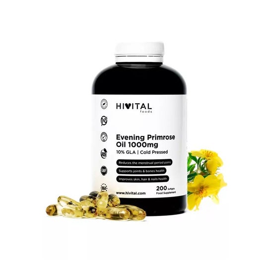 Hivital Aceite de Onagra 1000mg con 10% GLA 200perlas