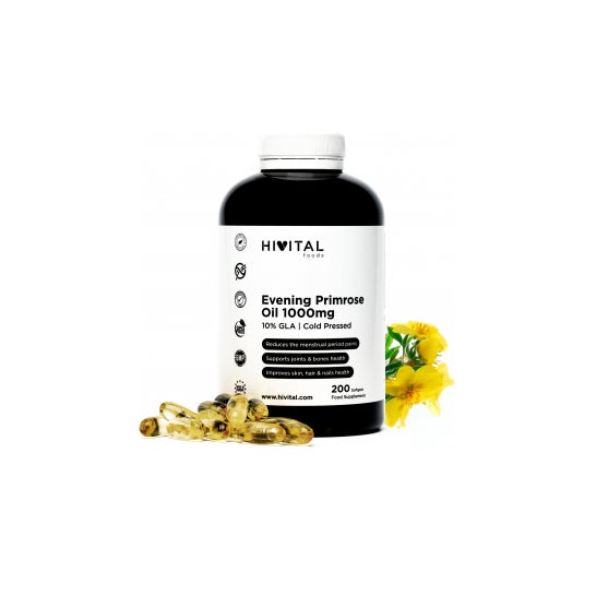 Hivital Aceite de Onagra 1000mg con 10% GLA 200perlas