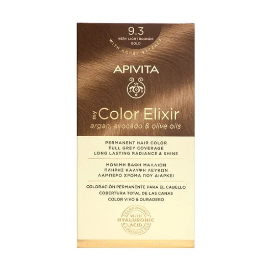 Apivita Tinte 9.3 Rubio Extra Claro Dorado 140 ml