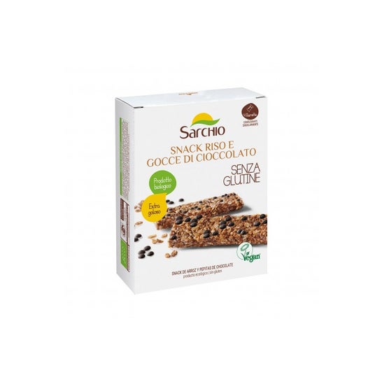 Sarchio Snack Arroz Gotas Chocolate Sin Gluten 80 g