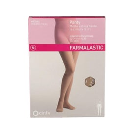 Farmalastic panty-media hasta la cintura (E-T) compresión normal T-pequeña beige