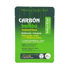 Saluvital Mascarilla Tissue Carbón de Bambú Piel Mixta 1ud