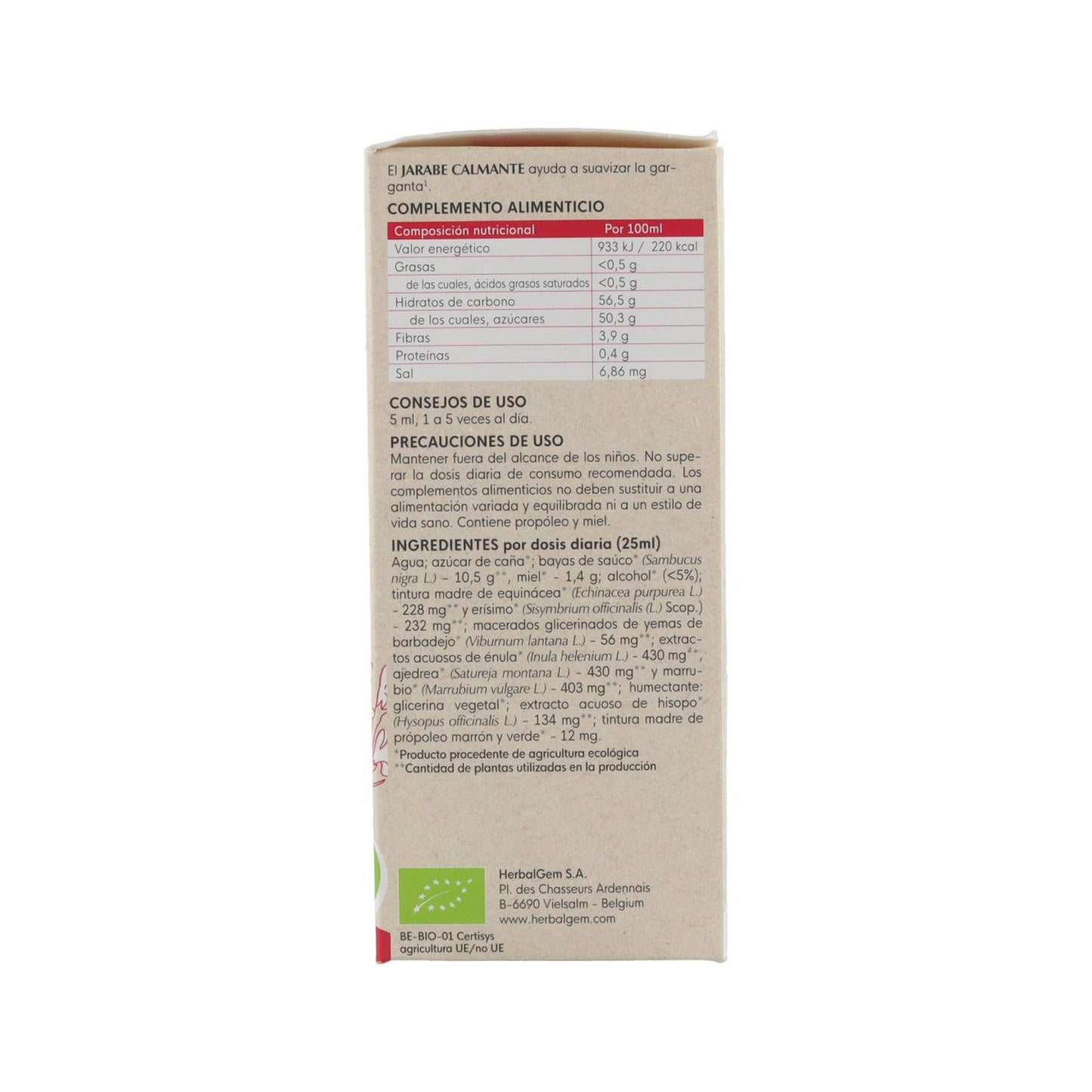 Herbalgem Jarabe Resfriados Bio 150ml