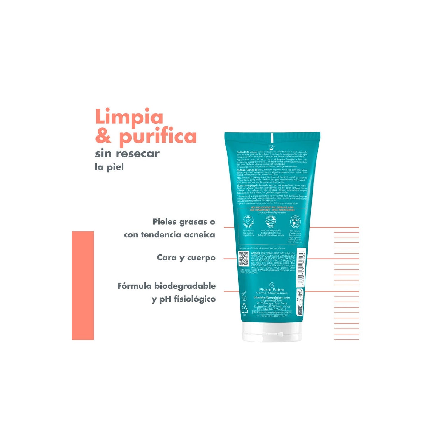 Avène Cleanance Gel limpiador 200ml