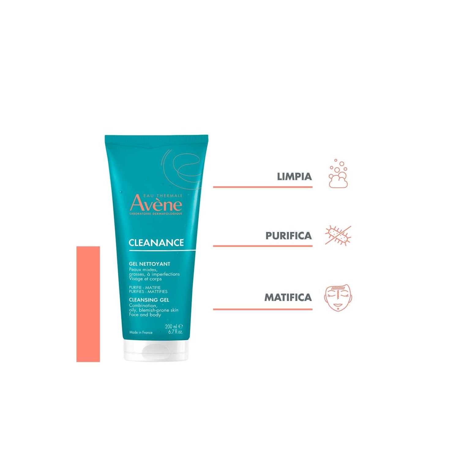 Avène Cleanance Gel limpiador 200ml