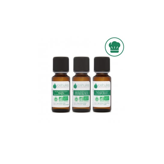 Voshuiles Mon Petit Kit Cocina Aceite Esencial BIO 3x10 ml