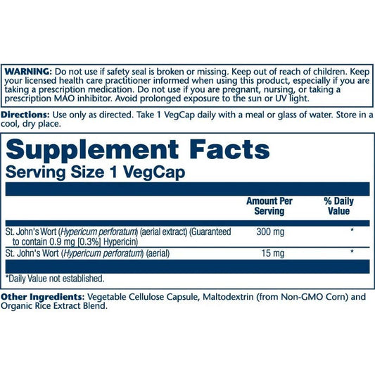 Solaray St. Johns Wort Hipérico 60cáps