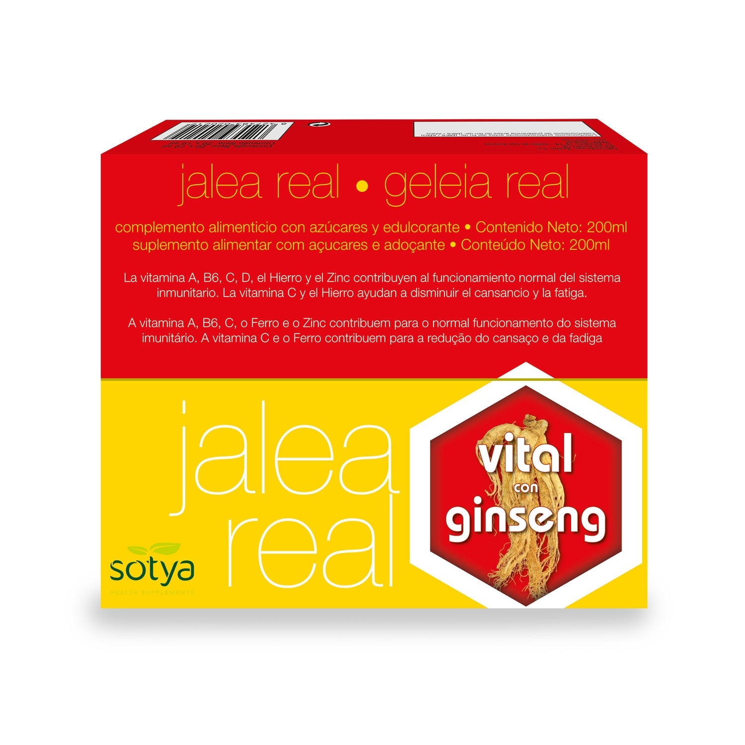 Sotya Vital Jalea Real con Ginseng Viales 20x10ml
