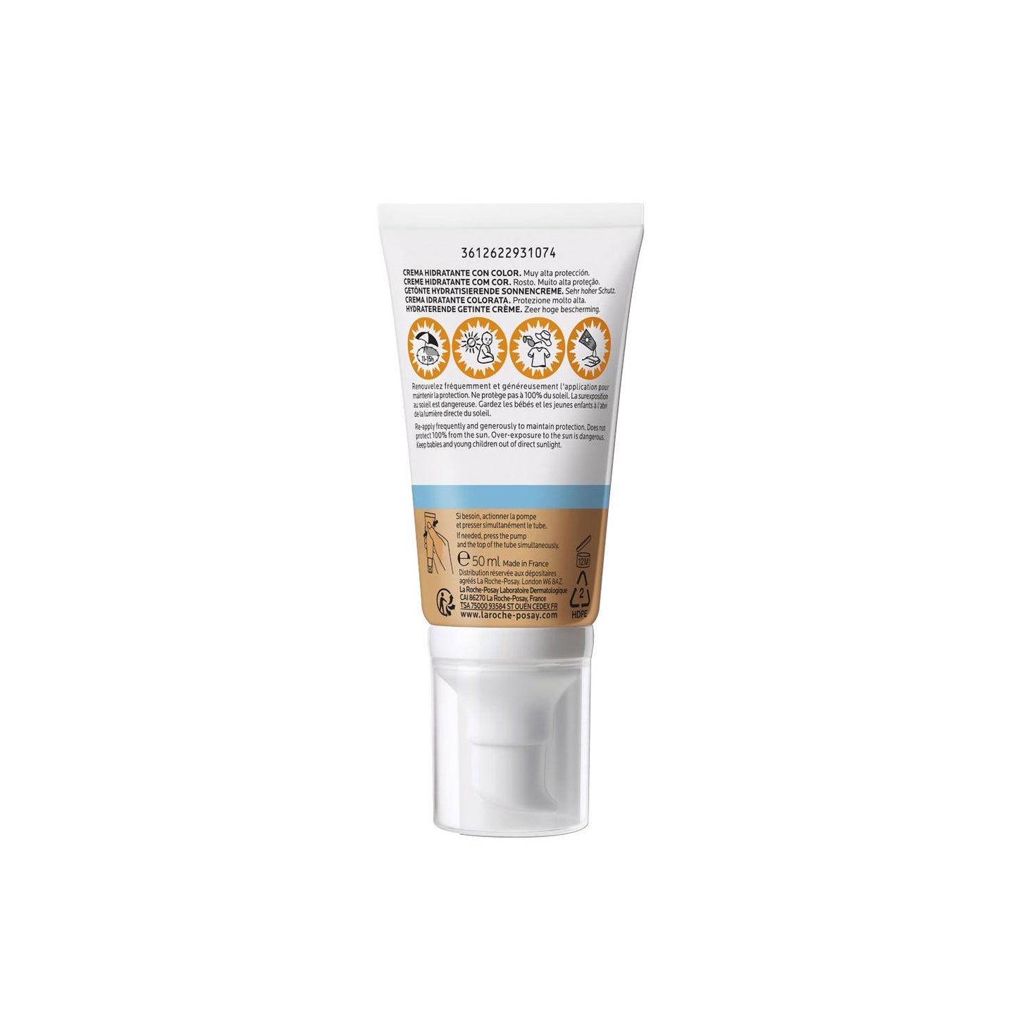 La Roche-Posay Anthelios UVMune 400 Crema Hidratante SPF50 Color 50ml