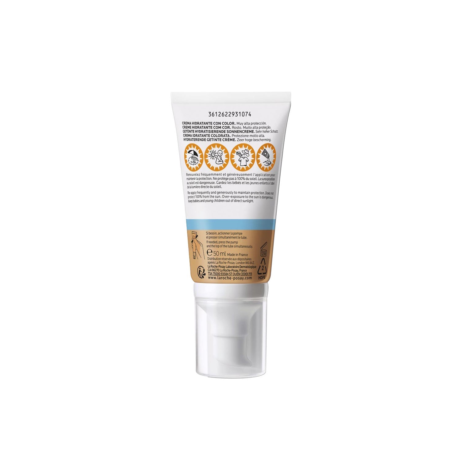La Roche-Posay Anthelios UVMune 400 Crema Hidratante SPF50 Color 50ml