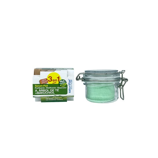 Saluvital Discos Sérum Pad Árbol de Té + Bakuchiol para Piel Mixta y Grasa 50uds