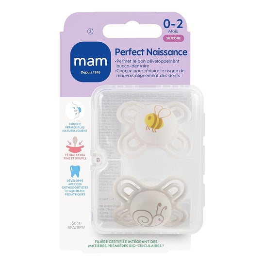 Mam Perfect Naissance Chupete 0-2 Meses 2uds