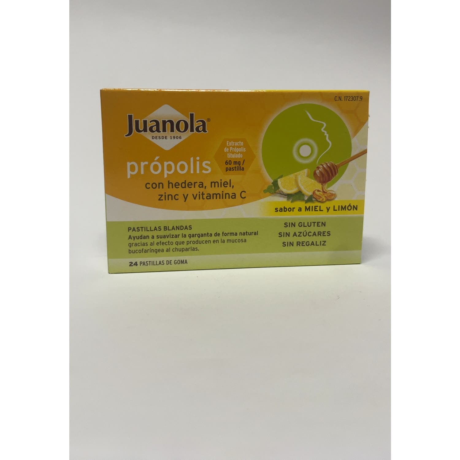 Juanola® pastillas própolis hiedra, miel, zinc y vitamina C 24uds