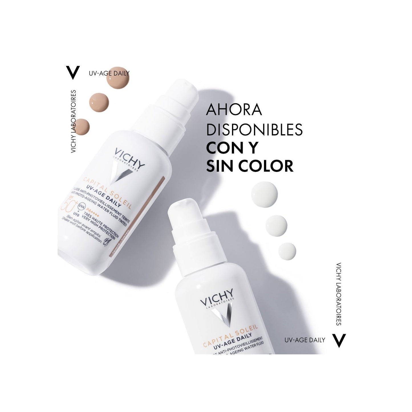 Vichy Capital Soleil UV-Age Daily Water Fluid SPF50+ con Color 40ml