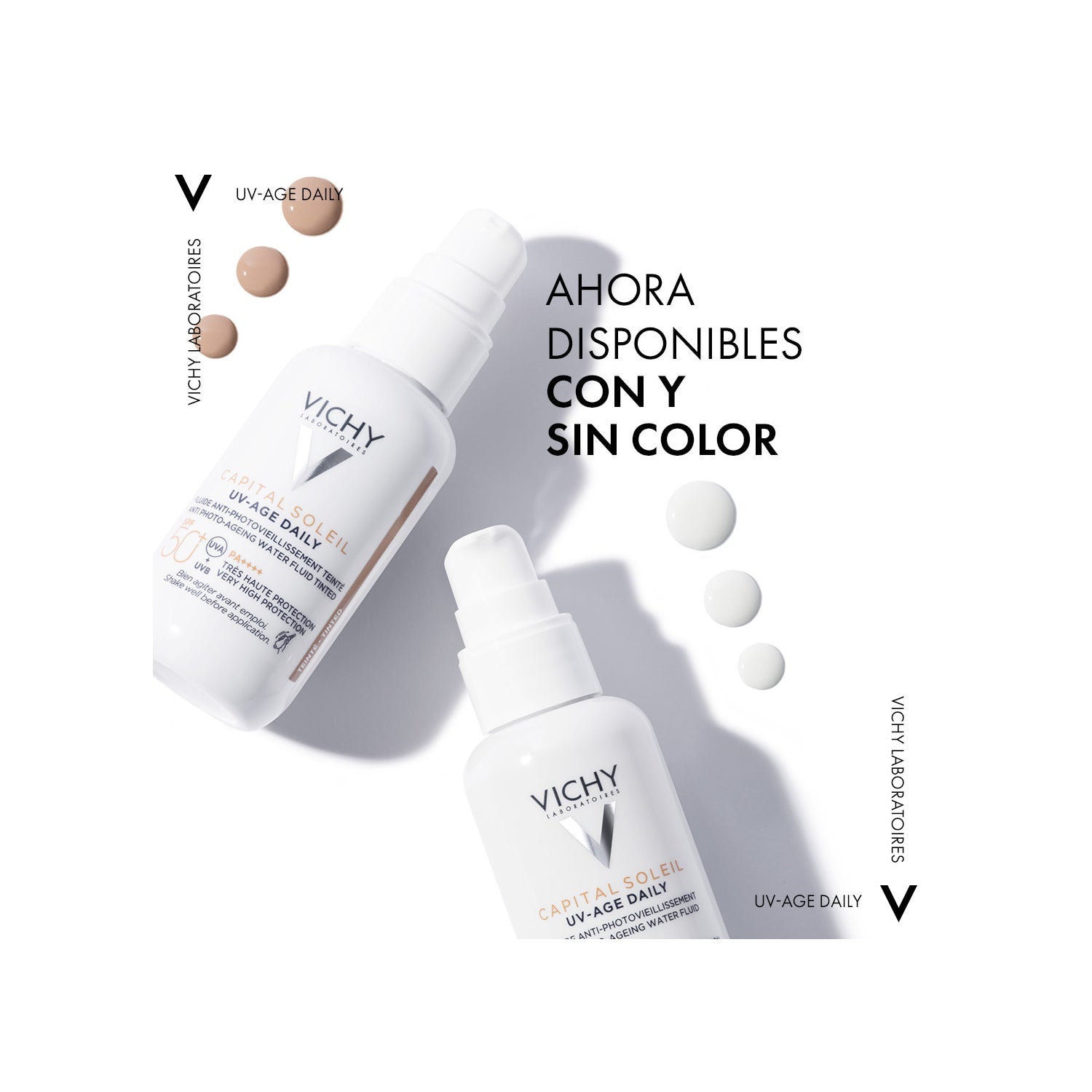 Vichy Capital Soleil UV-Age Daily Water Fluid SPF50+ con Color 40ml