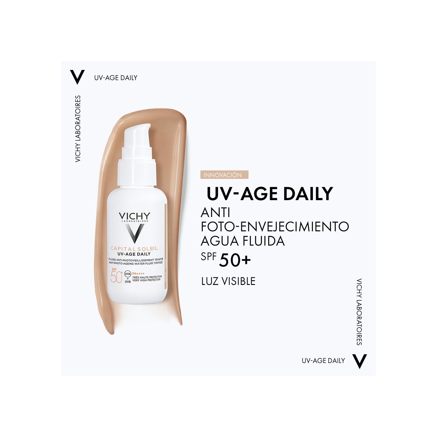 Vichy Capital Soleil UV-Age Daily Water Fluid SPF50+ con Color 40ml