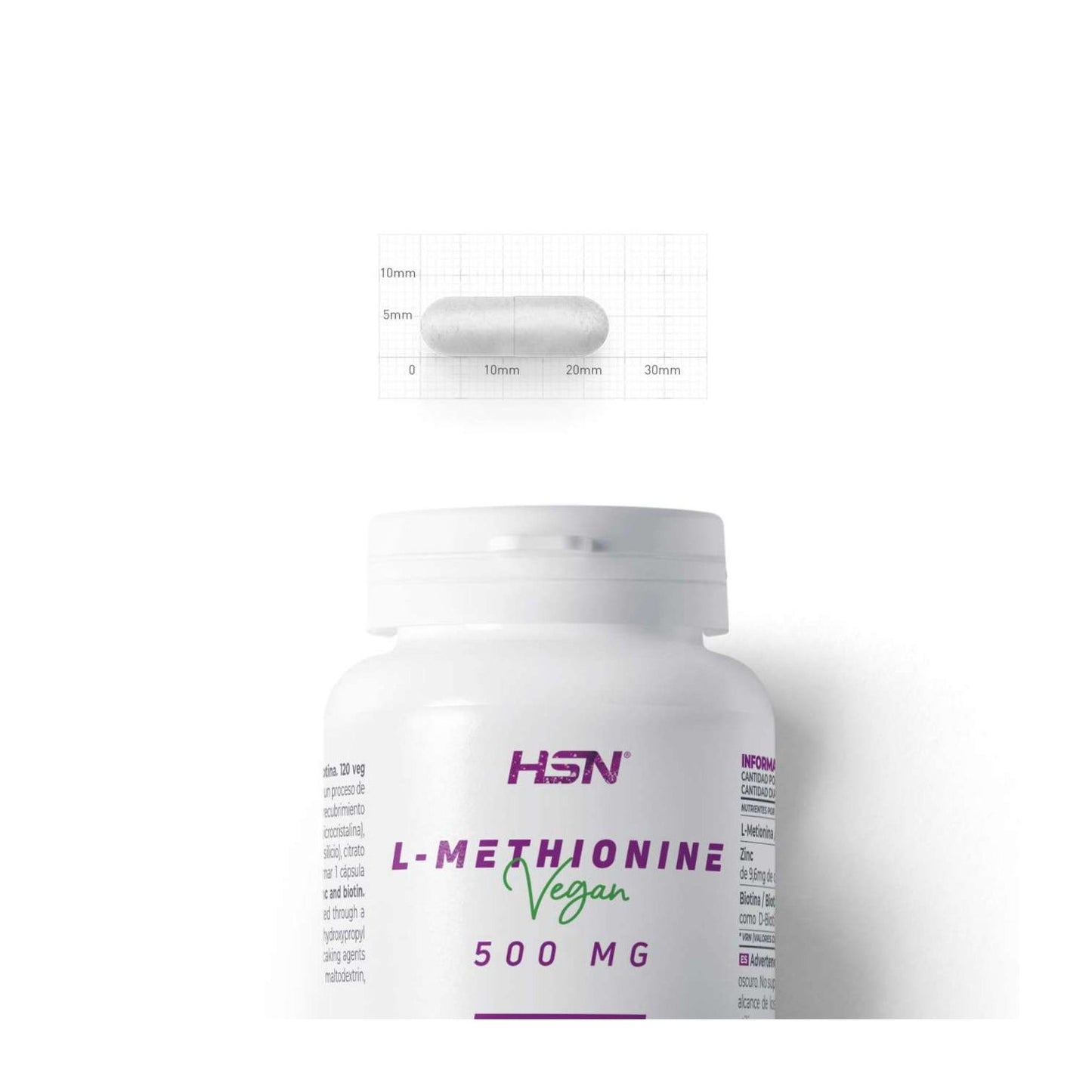 HSN L-Metionina 500mg 120vcaps