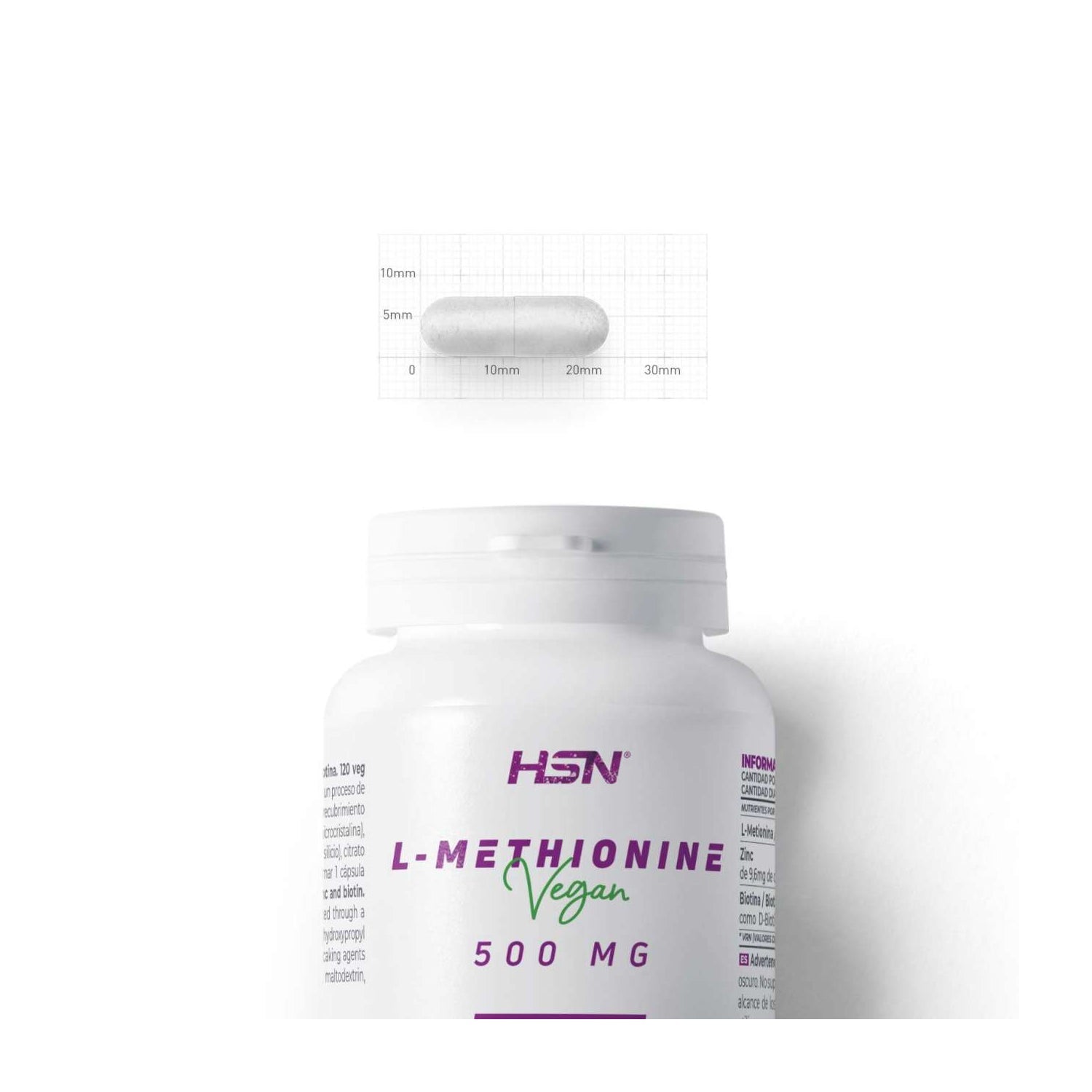 HSN L-Metionina 500mg 120vcaps