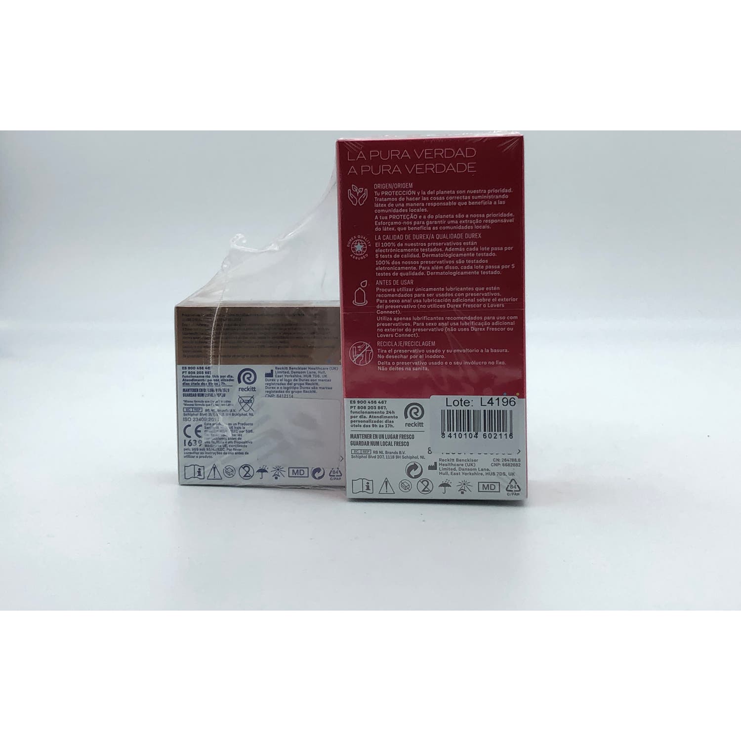 Durex Sensitivo Contacto Total 12uds + Durex Real Feel 3uds
