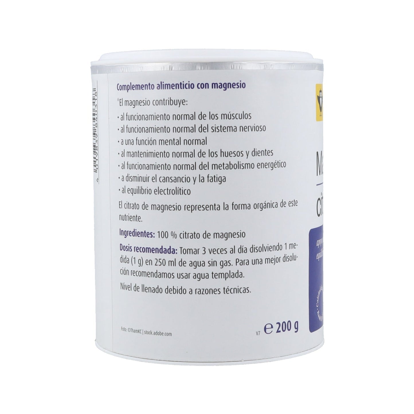 Raab Vitalfood Citrato de Magnesio 200g