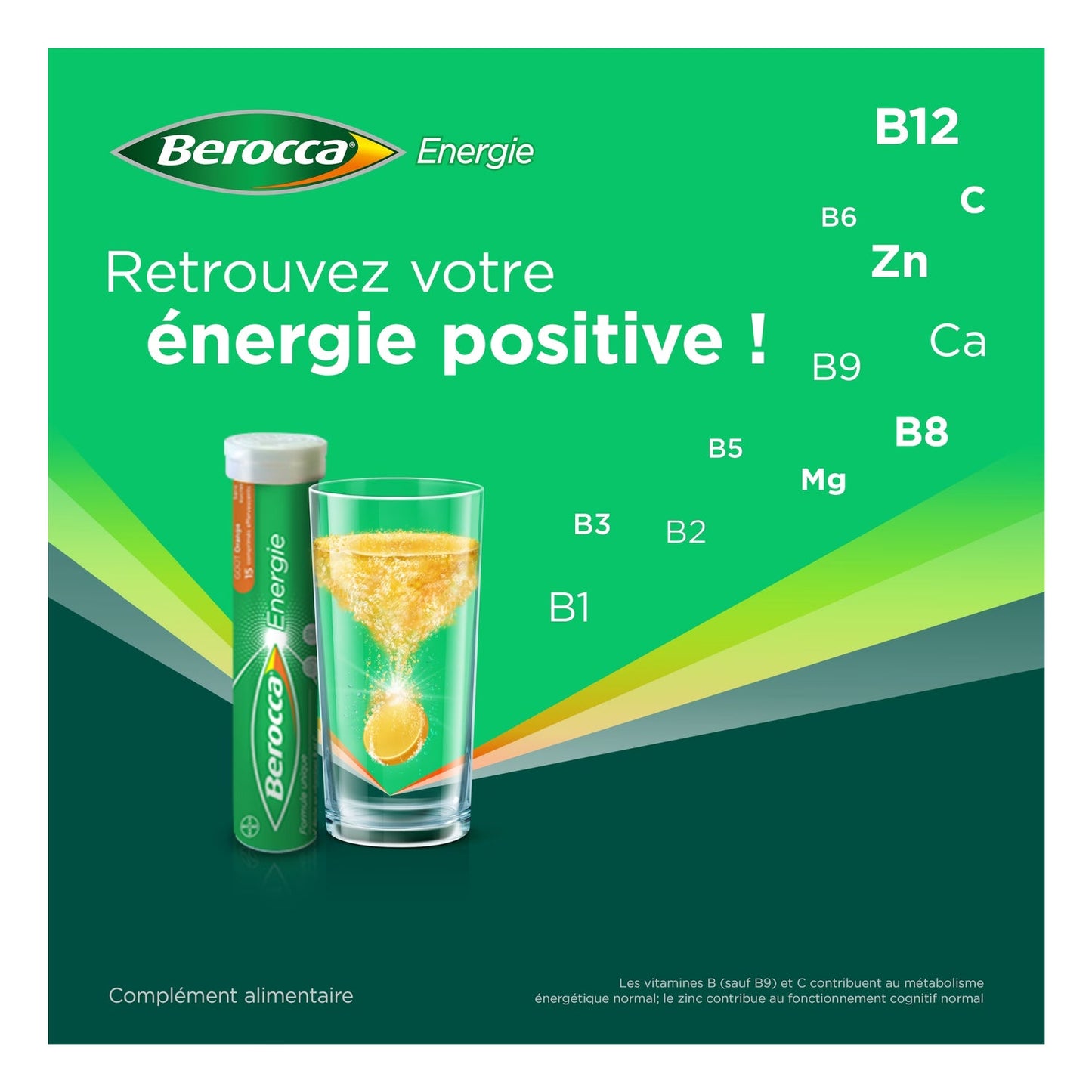 Berocca Energie Efervescente Sin Azúcar 60comp