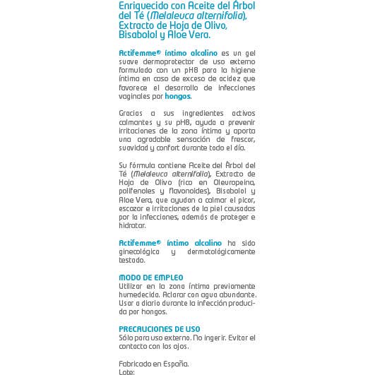 Actifemme Íntimo Alcalino Ph8 200ml