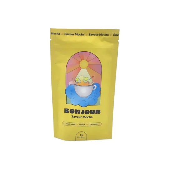 Bonjour Bebida Champiñones Adaptógenos Sabor Origi Mocha 90 gr