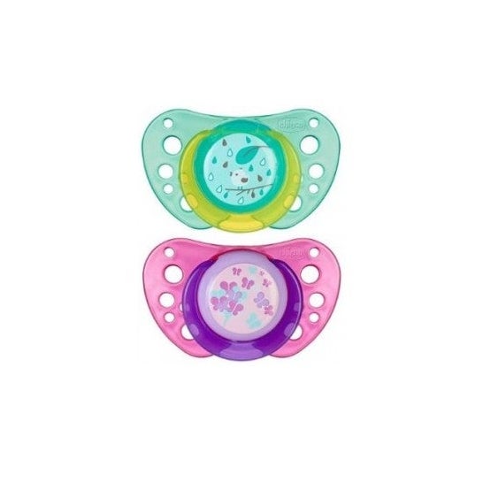 Chicco Chupete Physio Air Caucho rosa 16-36m 2uds
