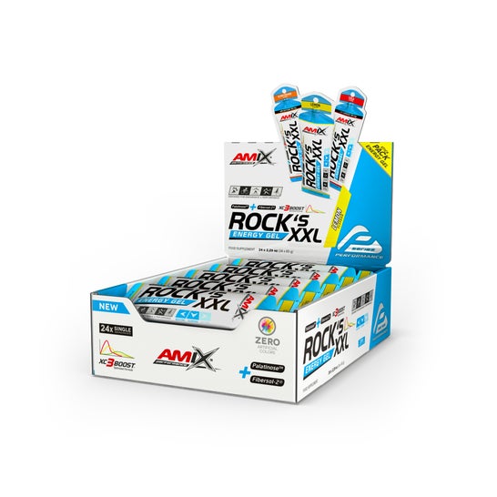 Amix Performance Rock'S gel Xxl Sin Cafeína Limón 24 X65 g