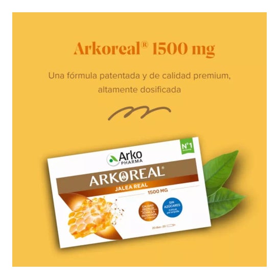 Arkopharma Arkoreal Jalea Real 1500mg Sin Azúcar 20ampollas