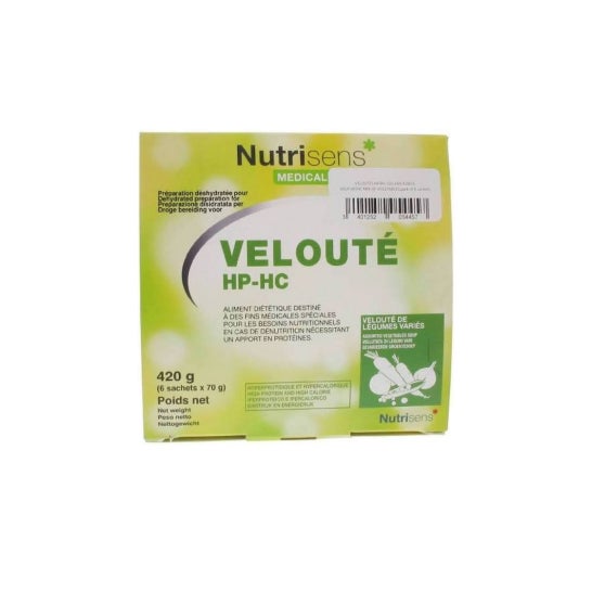 Nutrisens Médical Velouté Hp Hc Légumes Variés 6x70g