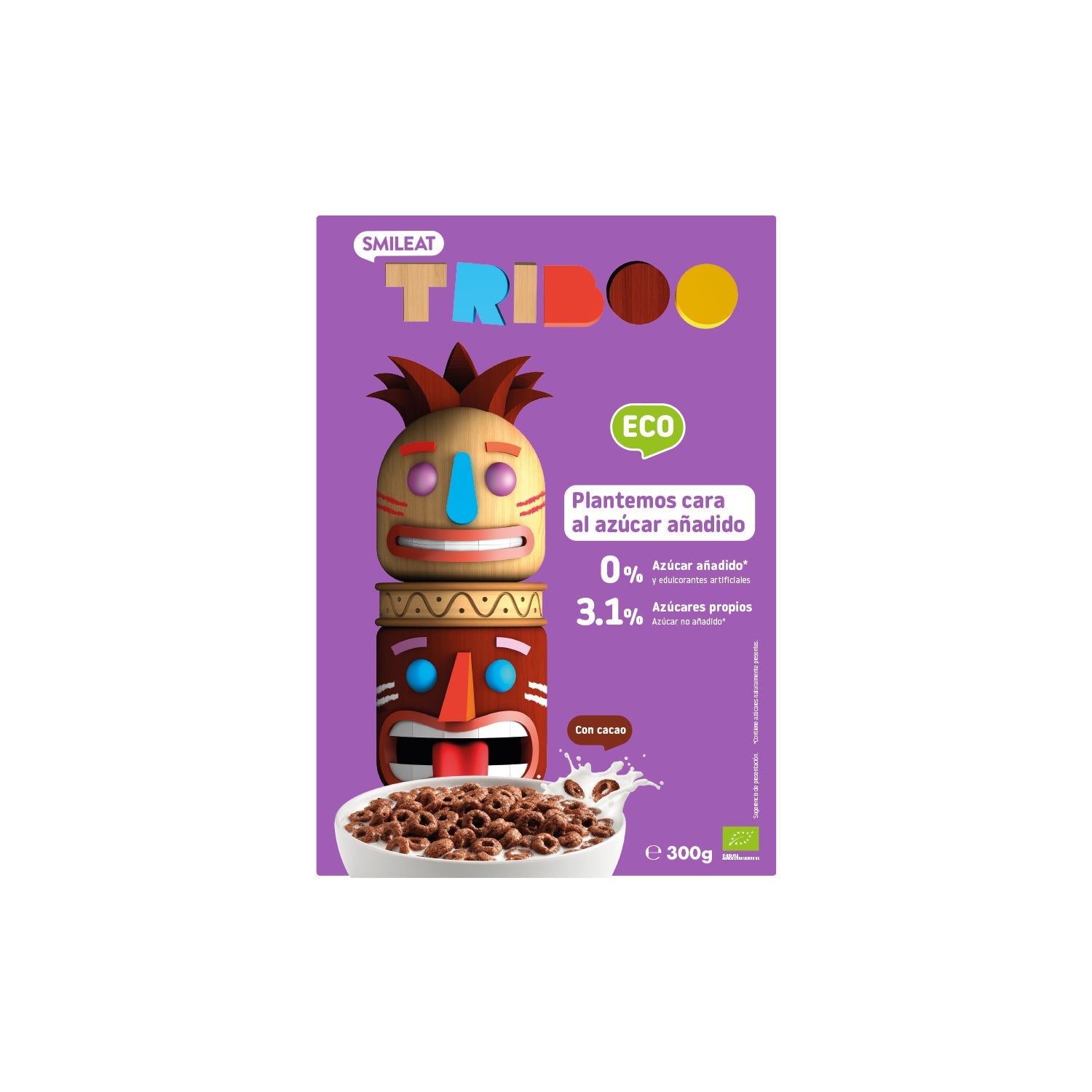 Smileat Triboo Cereales Ecológicos Sabor Chocolate 300g