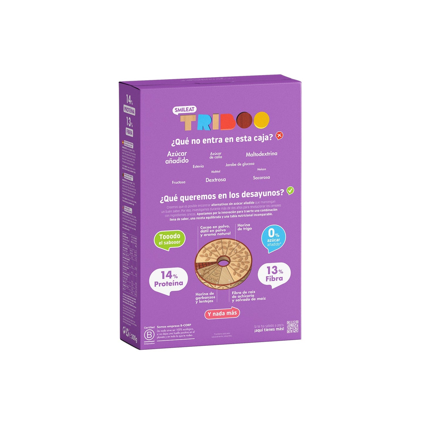 Smileat Triboo Cereales Ecológicos Sabor Chocolate 300g