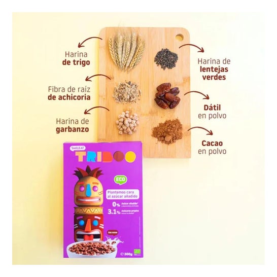 Smileat Triboo Cereales Ecológicos Sabor Chocolate 300g