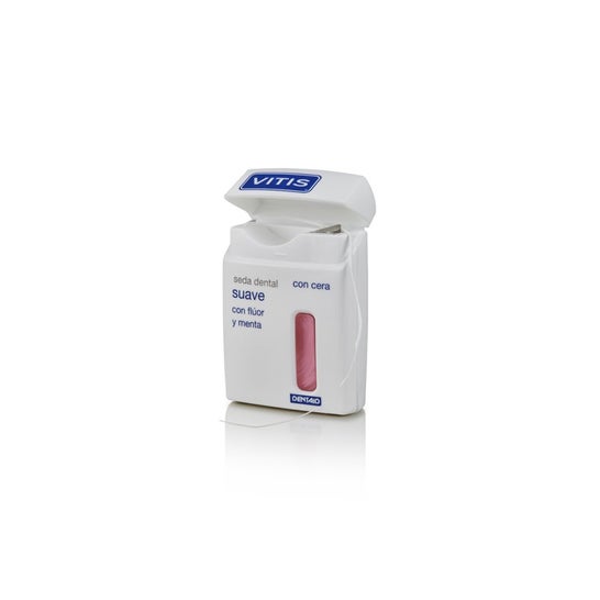 Vitis Seda Dental Suave con Cera, Flúor y Menta 50m