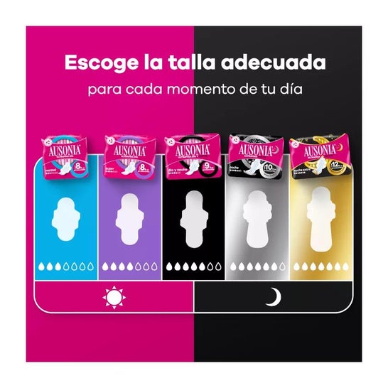 Ausonia® Airdry compresa super alas 10uds