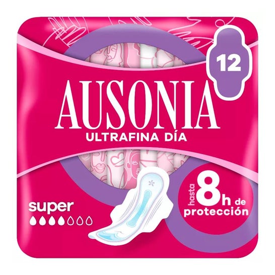 Ausonia® Airdry compresa super alas 10uds